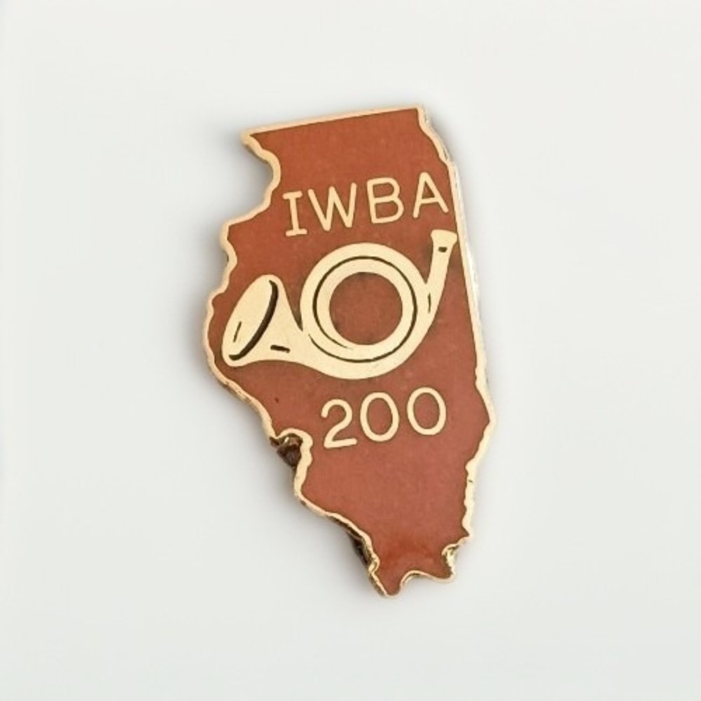 Vtg 1991 IWBA Illinois Women's Bowling Association 200 High Game Lapel Pin Elgin